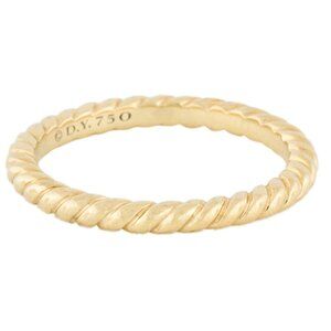 DAVID YURMAN 18K 750 YELLOW GOLD CABLE COLLECTIBLES® STACK RING